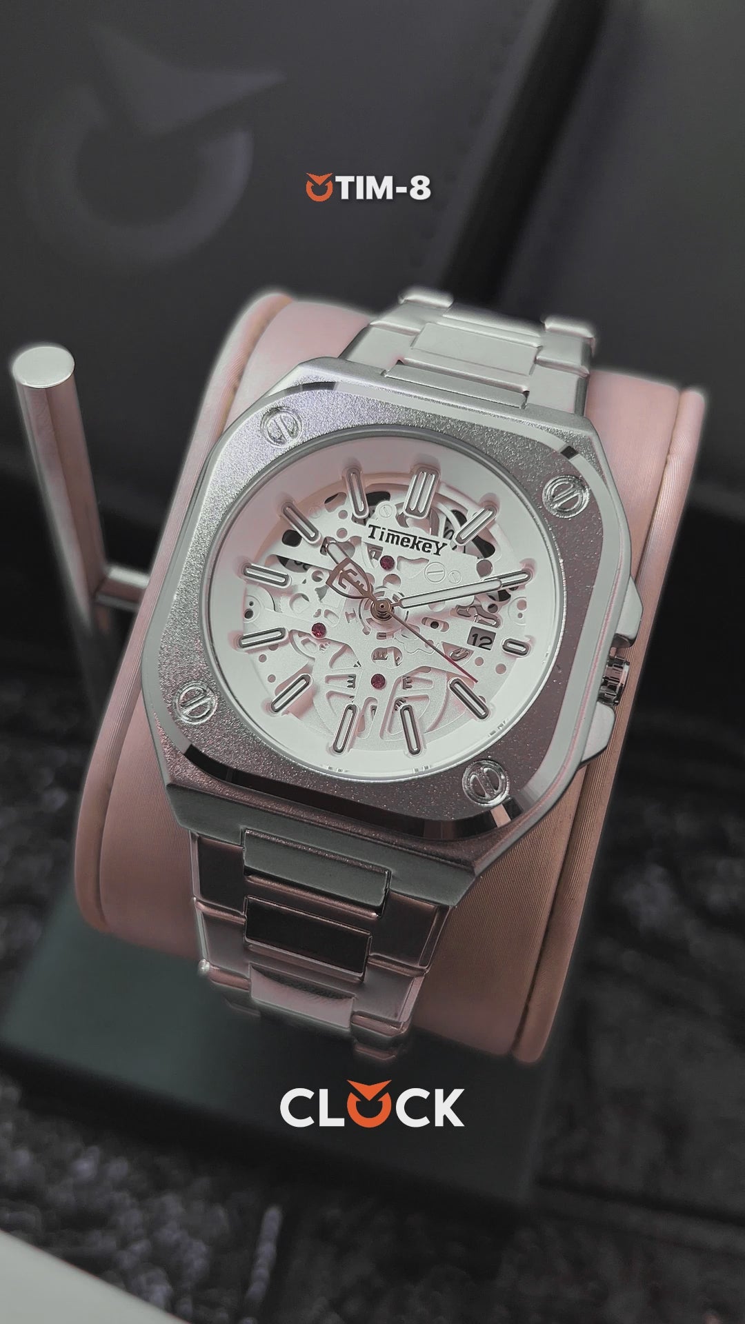RELOJ TIMEKEY 3060 ORIGINAL ELEGANTE DORADO, PLATEADO Y NEGRO | TIM-6, TIM-7, TIM-8