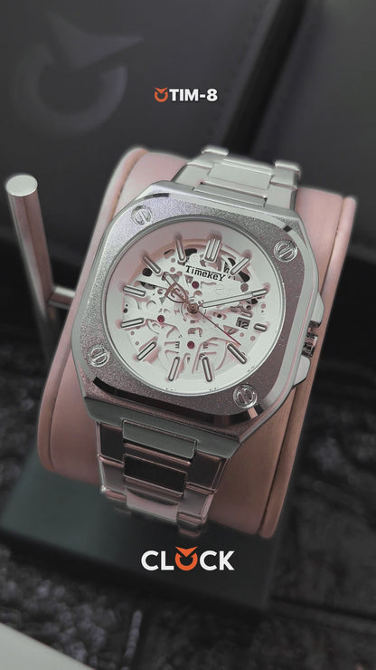 RELOJ TIMEKEY 3060 ORIGINAL ELEGANTE DORADO, PLATEADO Y NEGRO | TIM-6, TIM-7, TIM-8