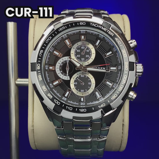 RELOJ CURREN ORIGINAL - ELEGANTE NEGRO - PLATEADO 8023 | CUR-23 | CUR-24 | CUR-111-13