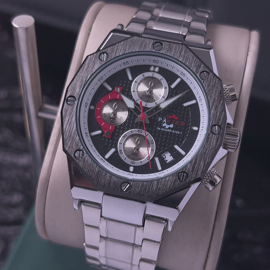 RELOJ PANZER ORIGINAL - ELEGANTE DORADO NEGRO BLANCO Y PLATEADO  PARA HOMBRE |  PAN-29, PAN-30, PAN-31, PAN-32