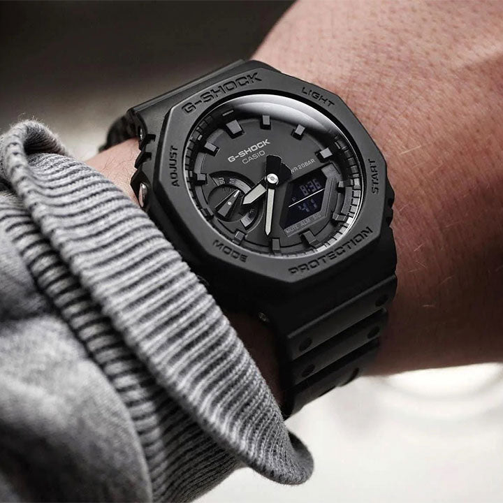 GA-2100 | RELOJ CASIO G-SHOCK ORIGINAL RESINA NEGRO/AZUL | OG-S-59, OG-S-104, OG-S-106