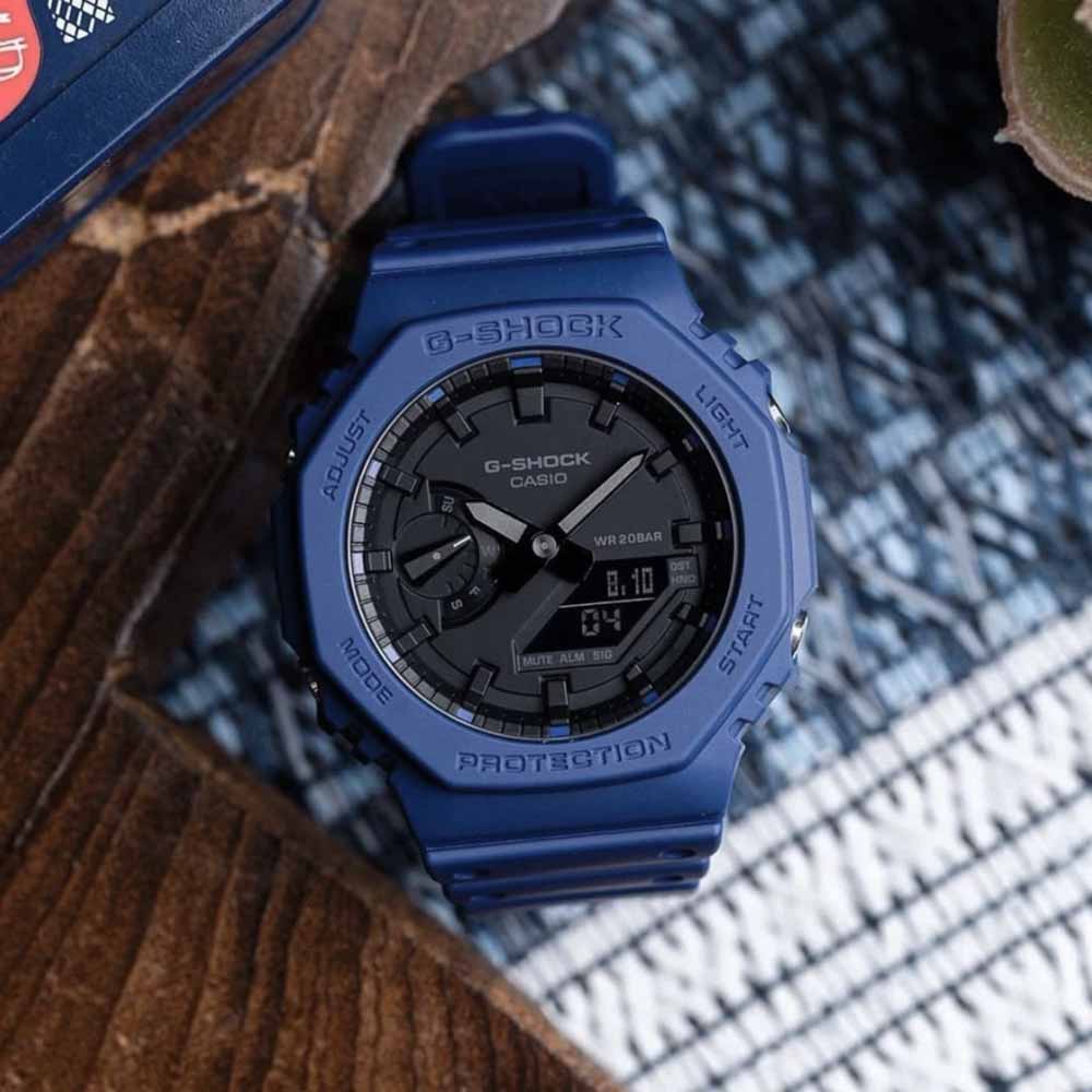 GA-2100 | RELOJ CASIO G-SHOCK ORIGINAL RESINA NEGRO/AZUL | OG-S-59, OG-S-104, OG-S-106