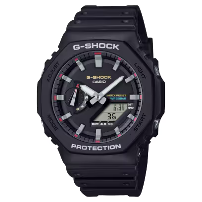 GA-2100 | RELOJ CASIO G-SHOCK ORIGINAL RESINA NEGRO/AZUL | OG-S-59, OG-S-104, OG-S-106