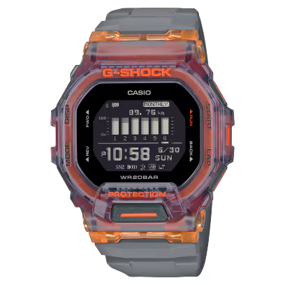 GBD-200 | RELOJ CASIO G-SHOCK ORIGINAL RESINA NEGRO/AZUL/NARANJA/MORADO/VERDE/GRIS
