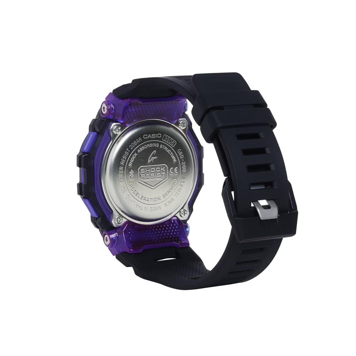 GBD-200 | RELOJ CASIO G-SHOCK ORIGINAL RESINA NEGRO/AZUL/NARANJA/MORADO/VERDE/GRIS