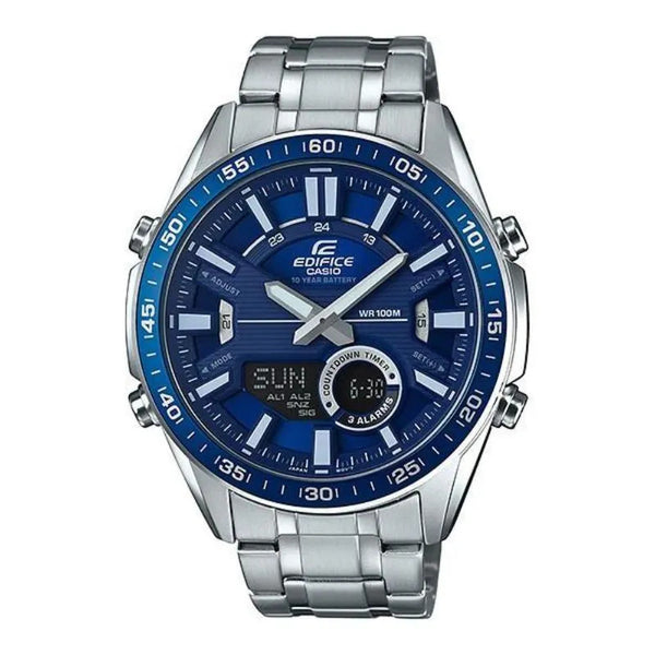 EFV-C100 | RELOJ EDIFICE ORIGINAL ACERO AZUL | EDI-OG-81