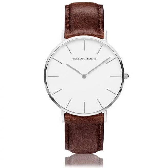RELOJ ORGINAL HANNAH MARTIN HM-CH02- ELEGANTE Y CASUAL MARRON | HAN-146