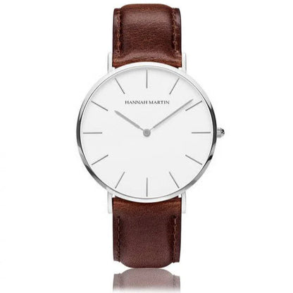 RELOJ ORGINAL HANNAH MARTIN HM-CH02- ELEGANTE Y CASUAL MARRON | HAN-146