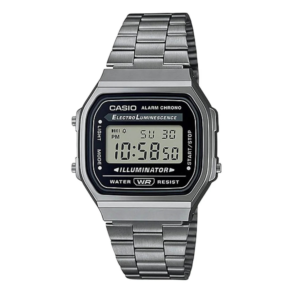 A168 | RELOJ CASIO ORIGINAL DE ACERO INOXIDABLE DIGITAL | CAS-272, CAS-146, CAS-149, CAS-148, CAS-150, CAS-147