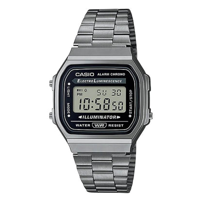 A168 | RELOJ CASIO ORIGINAL DE ACERO INOXIDABLE DIGITAL | CAS-272, CAS-146, CAS-149, CAS-148, CAS-150, CAS-147