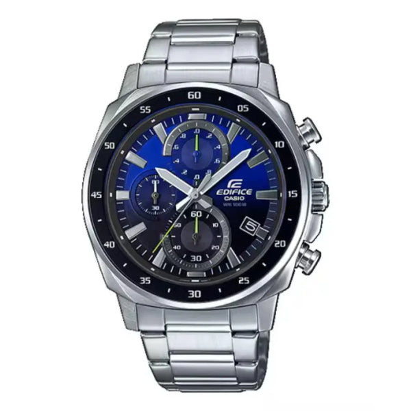 EFV-600 | RELOJ CASIO EDIFICE ORIGINAL ACERO NEGRO AZUL | EDI-OG-64