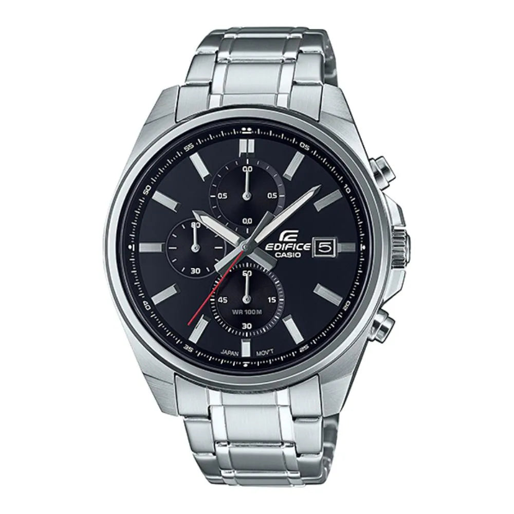 EFV-610 | RELOJ CASIO EDIFICE ORIGINAL ACERO NEGRO AZUL | EDI-OG-65, EDI-OG-66
