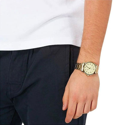 RELOJ CASIO ORIGINAL DE ACERO PARA PAREJA DE COLOR DORADO | CAS-21, CAS-201