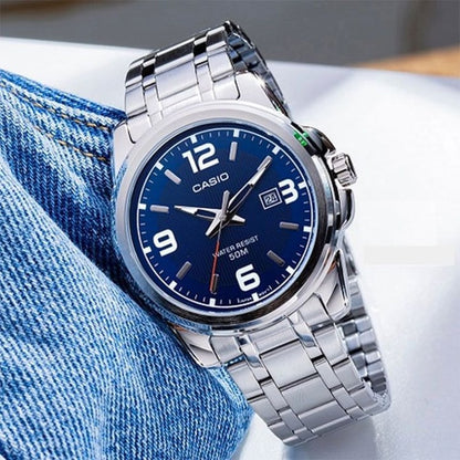 RELOJ CASIO STEEL AZUL MTP-1314D-2A | SKU: CAS-22