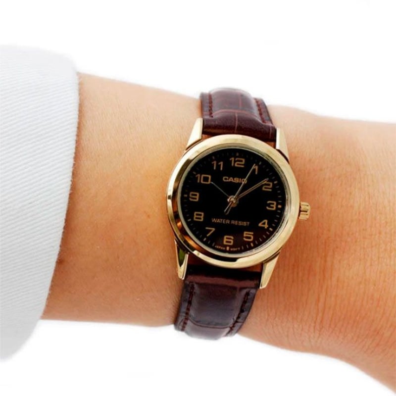 RELOJES CASIO DE CUERO PARA PAREJA DE COLOR MARRÓN | CAS-3, CAS-41