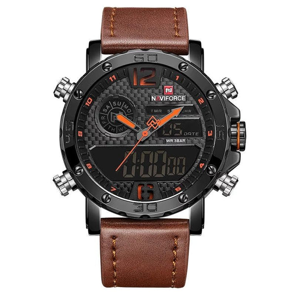 RELOJ NAVIFORCE ORIGINAL - ELEGANTE Y CASUAL - NEGRO Y MARRON | NAV-13 | NAV-104 | NAV-14