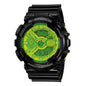 RELOJ G-SHOCK DEPORTIVO NEGRO CON VERDE | G-S-64