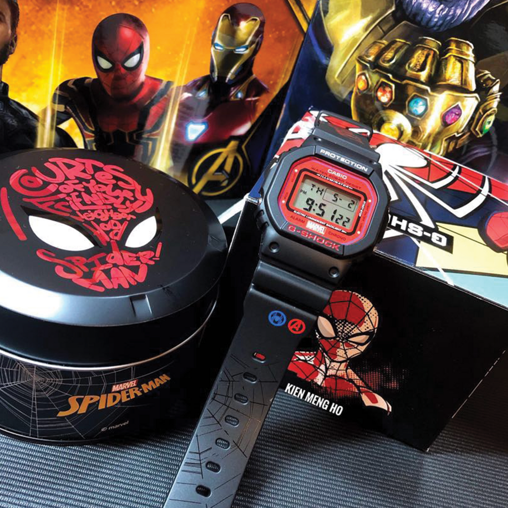 RELOJ G SHOCK DIGITAL SPIDERMAN MARVEL CLOCK.PE