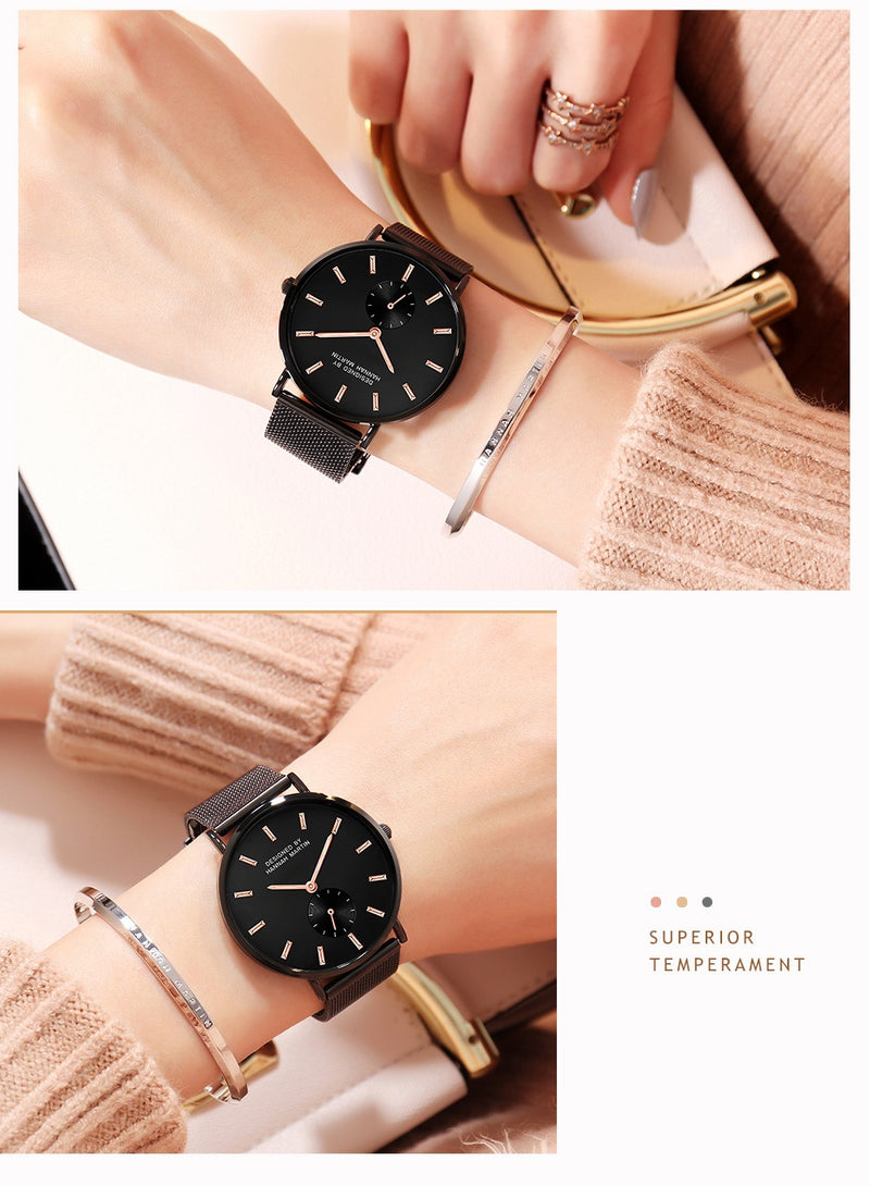 RELOJ PARA PAREJA: CRIMSON | SKU: HAN-44/41