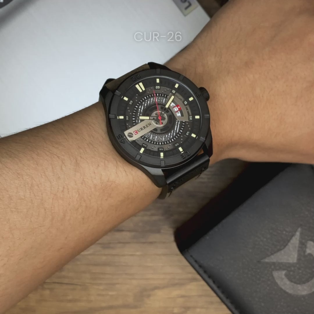 RELOJ CURREN ORIGINAL - CASUAL MARRON TIERRA | CUR-26 (3)