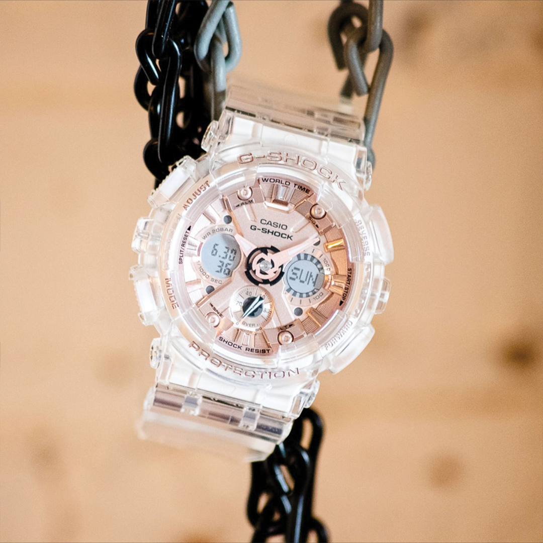 RELOJ G-SHOCK - TRANSPARENTE ROSADO | SKU: G-S-193