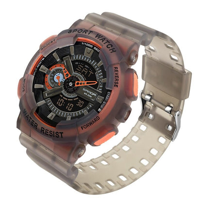 RELOJ SANDA ORIGINAL - DEPORTIVO - GRIS  NARANJA | SAN-57