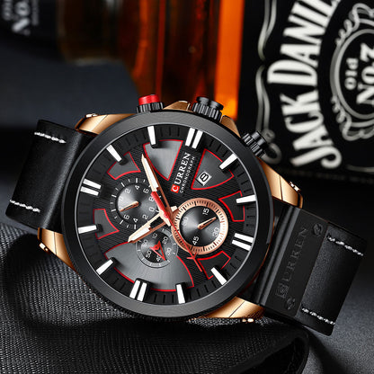 RELOJ CURREN - MODA CĹSICA NEGRO | SKU: CUR-45 - CLOCK-PERU