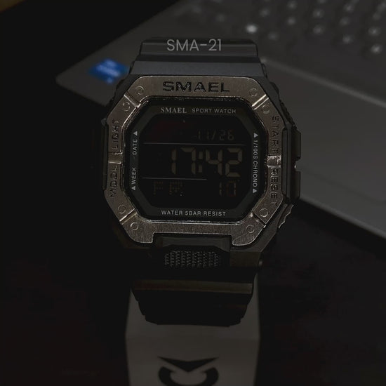 RELOJ SMAEL ORIGINAL CASUAL NEGRO DIGITAL | SMA-21 (4)
