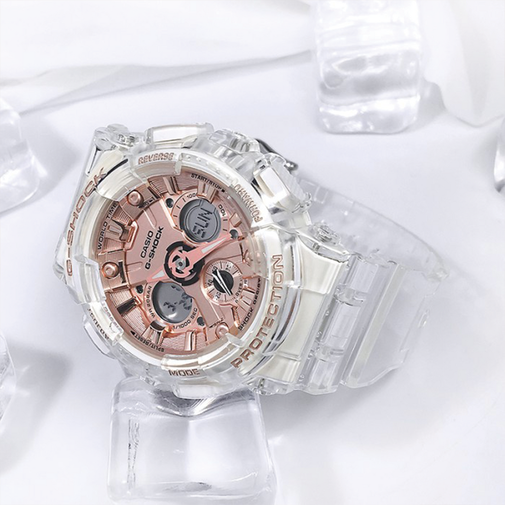 RELOJ G-SHOCK - TRANSPARENTE ROSADO | SKU: G-S-193