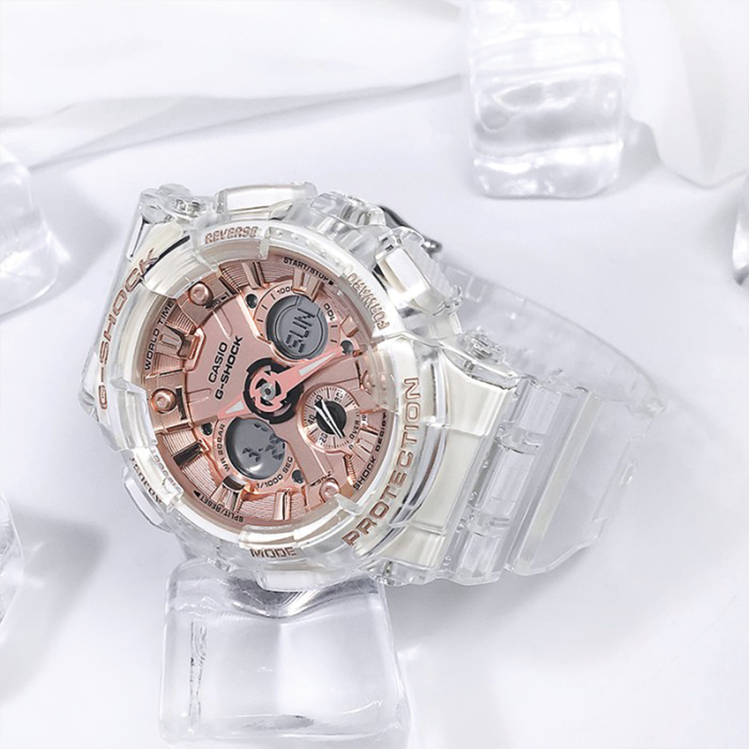 RELOJ G-SHOCK - TRANSPARENTE ROSADO | SKU: G-S-193