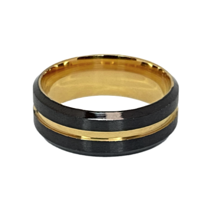 ANILLO BLACK GOLD BRILLANTE | RIN-15