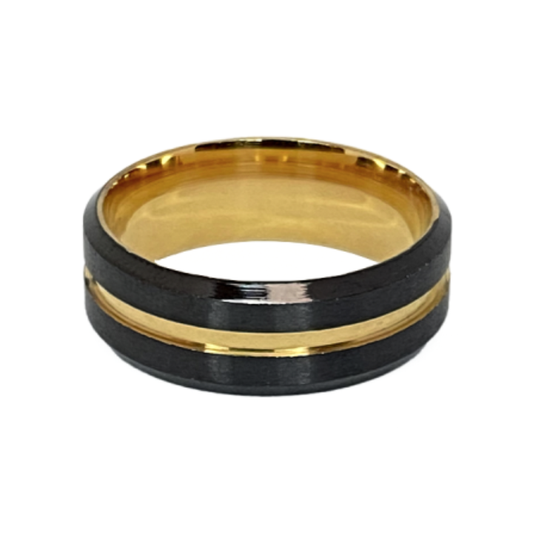 ANILLO BLACK GOLD BRILLANTE | RIN-15