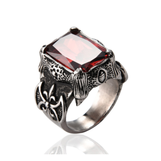 ANILLO DRAGON HEART PLATEADO | RIN-14
