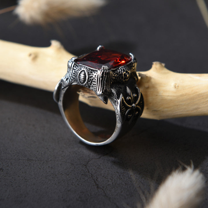 ANILLO DRAGON HEART PLATEADO | RIN-14
