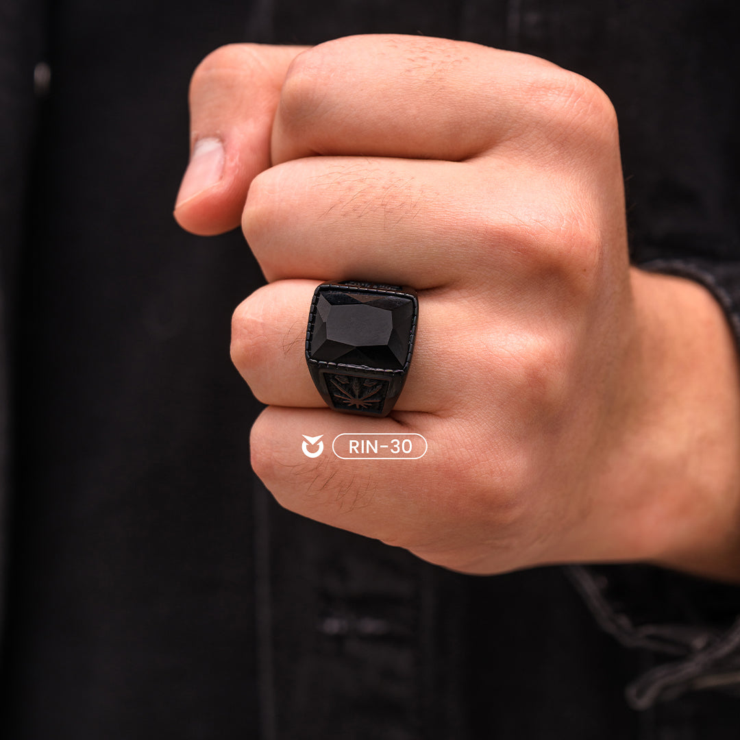 ANILLO HOJA NEGRO | RIN-30 (4)