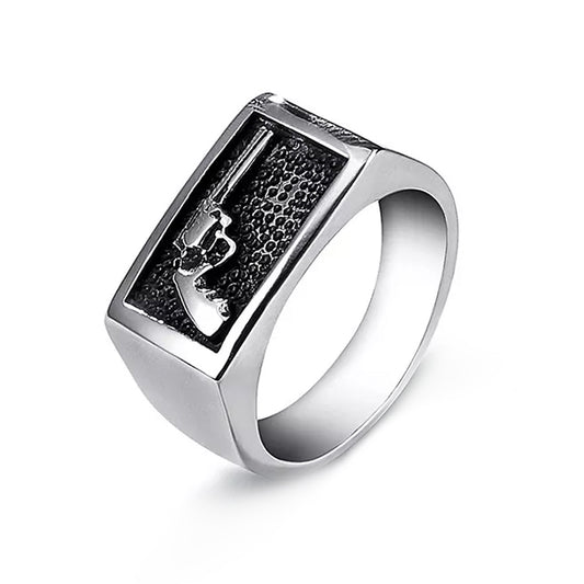 ANILLO PISTOL PLATA | RIN-42 (1)