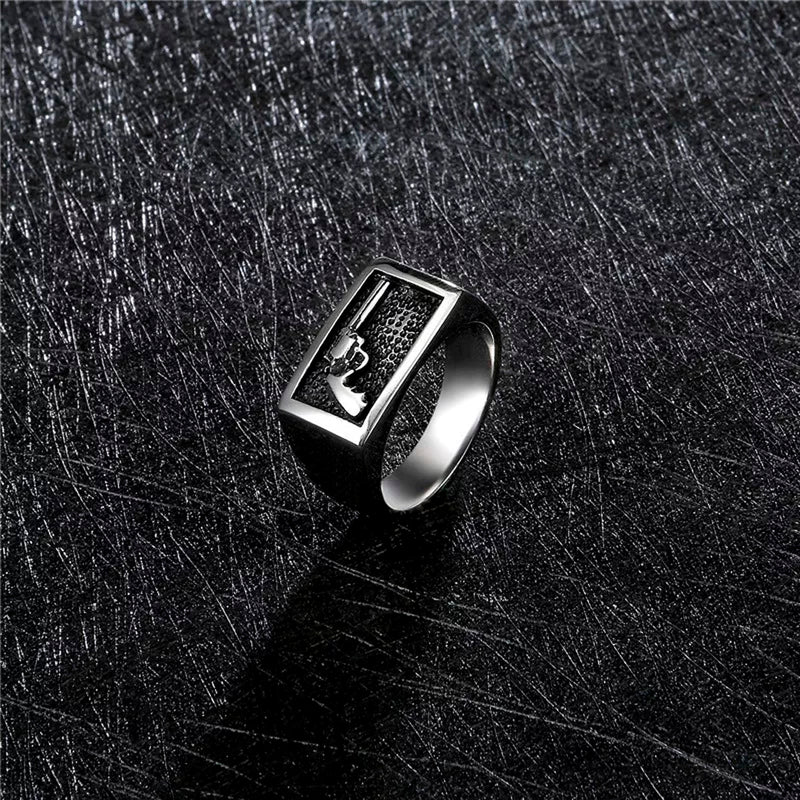 ANILLO PISTOL PLATA | RIN-42 (2)