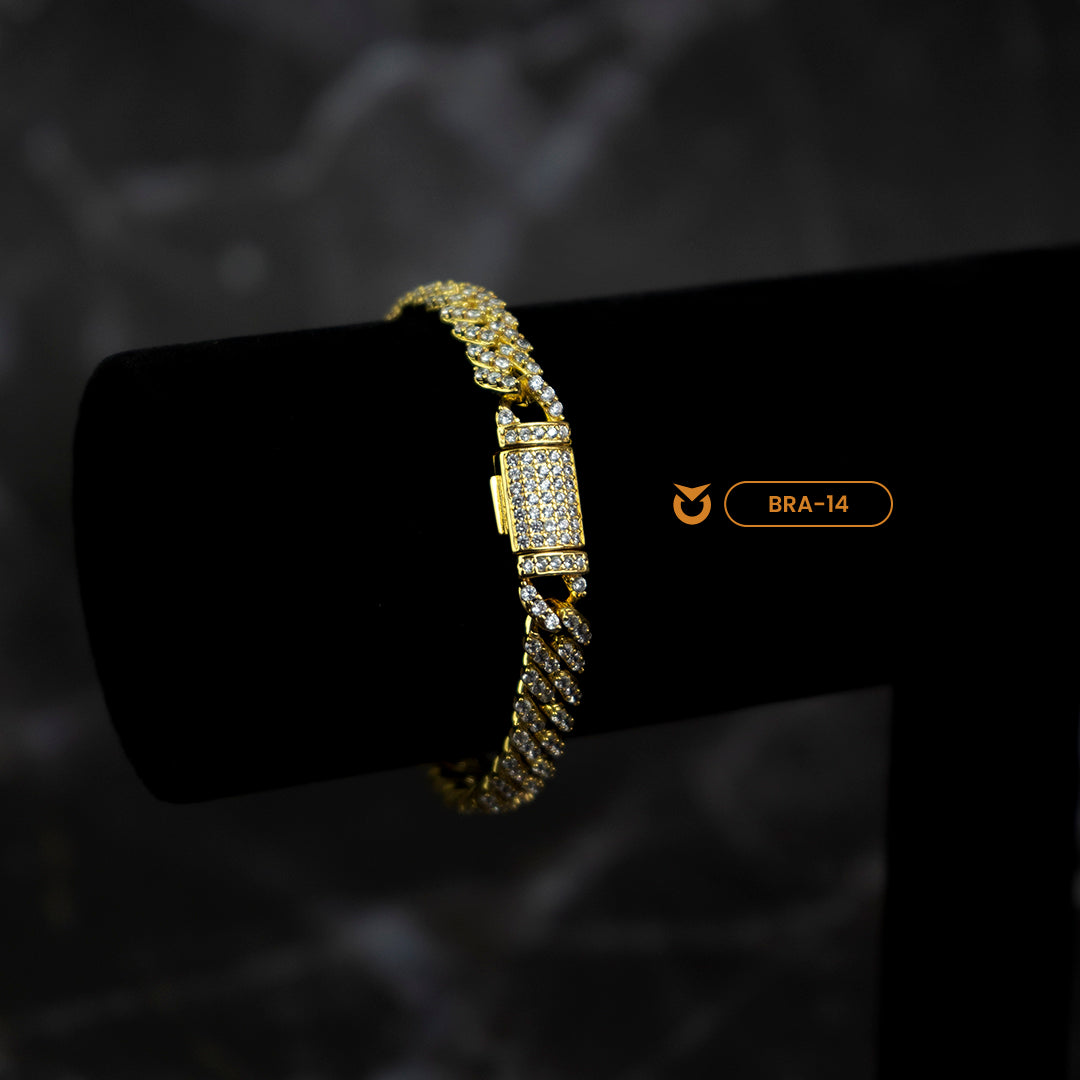 PACK COLLAR + BRAZALETE: CUBIC LION ORO
