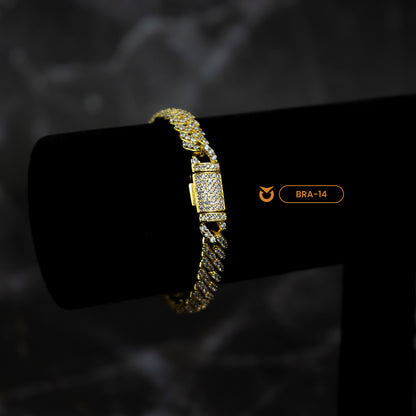 PACK COLLAR + BRAZALETE: CUBIC LION ORO