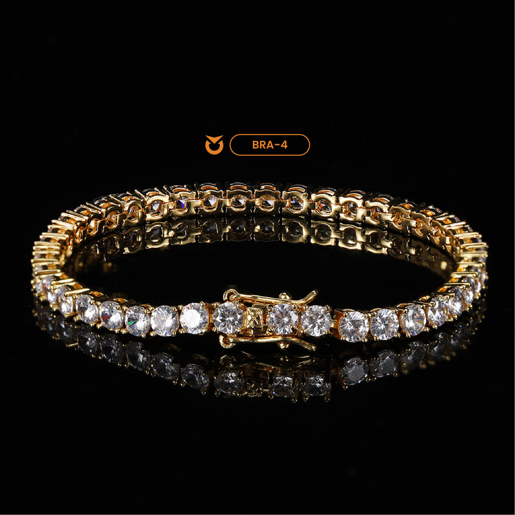 PACK COLLAR + BRAZALETE:  ICED GOLD