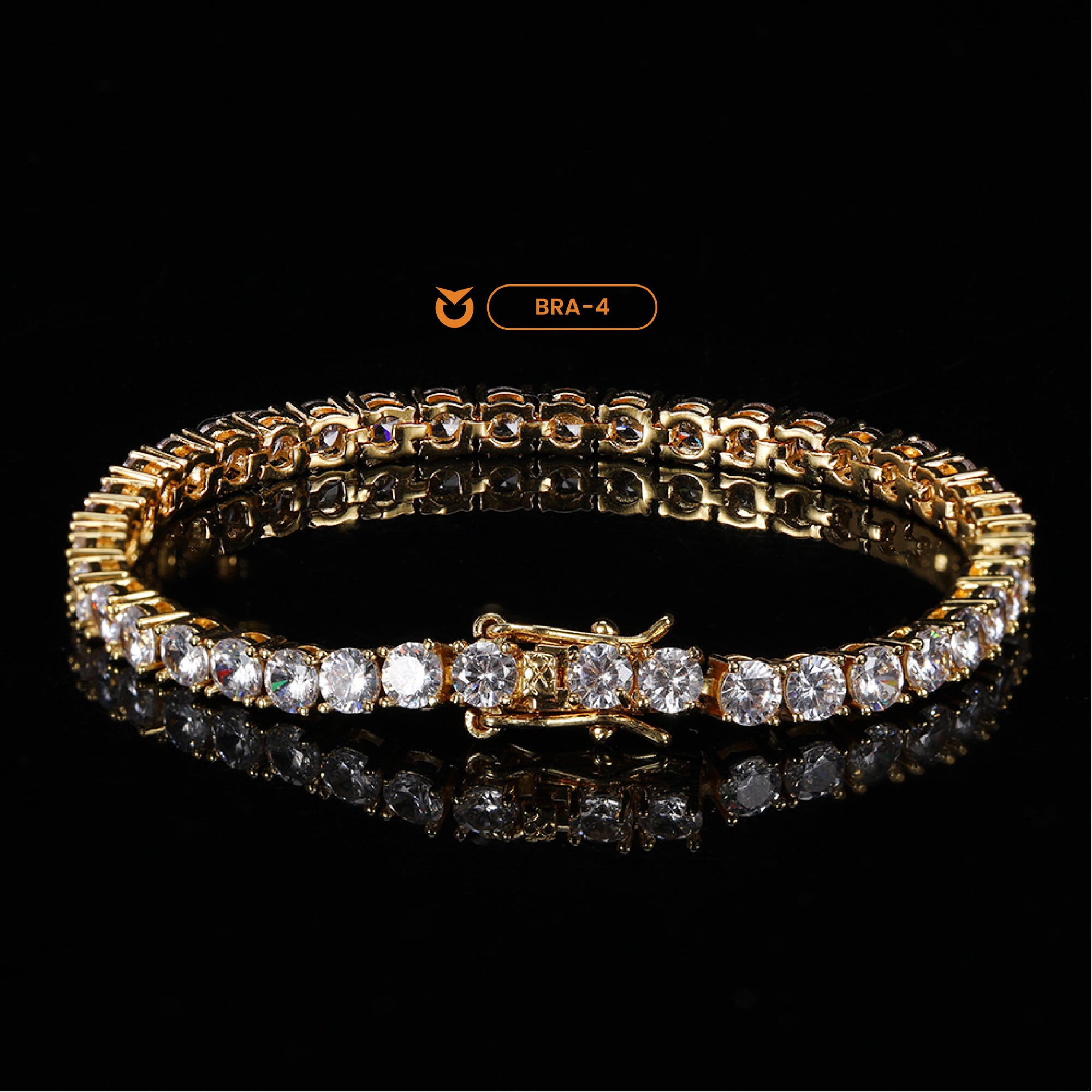 PACK COLLAR + BRAZALETE:  ICED GOLD