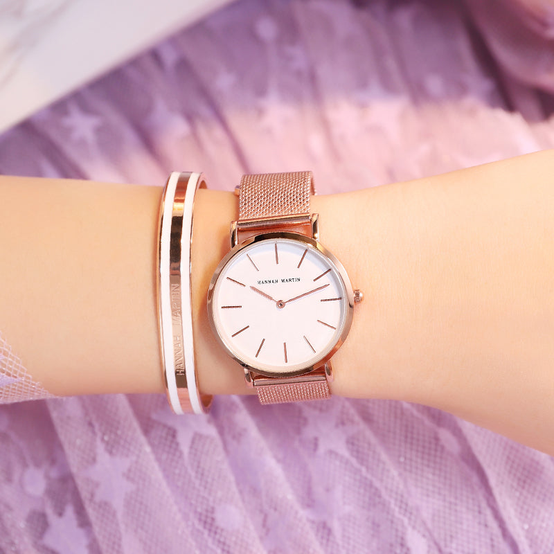 RELOJ HANNAH MARTIN - BRONCE CASUAL | SKU: HAN-1