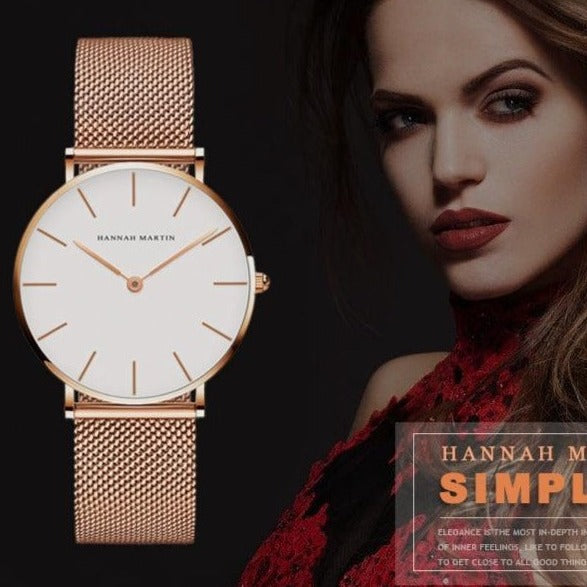 RELOJ HANNAH MARTIN - BRONCE CASUAL | SKU: HAN-1
