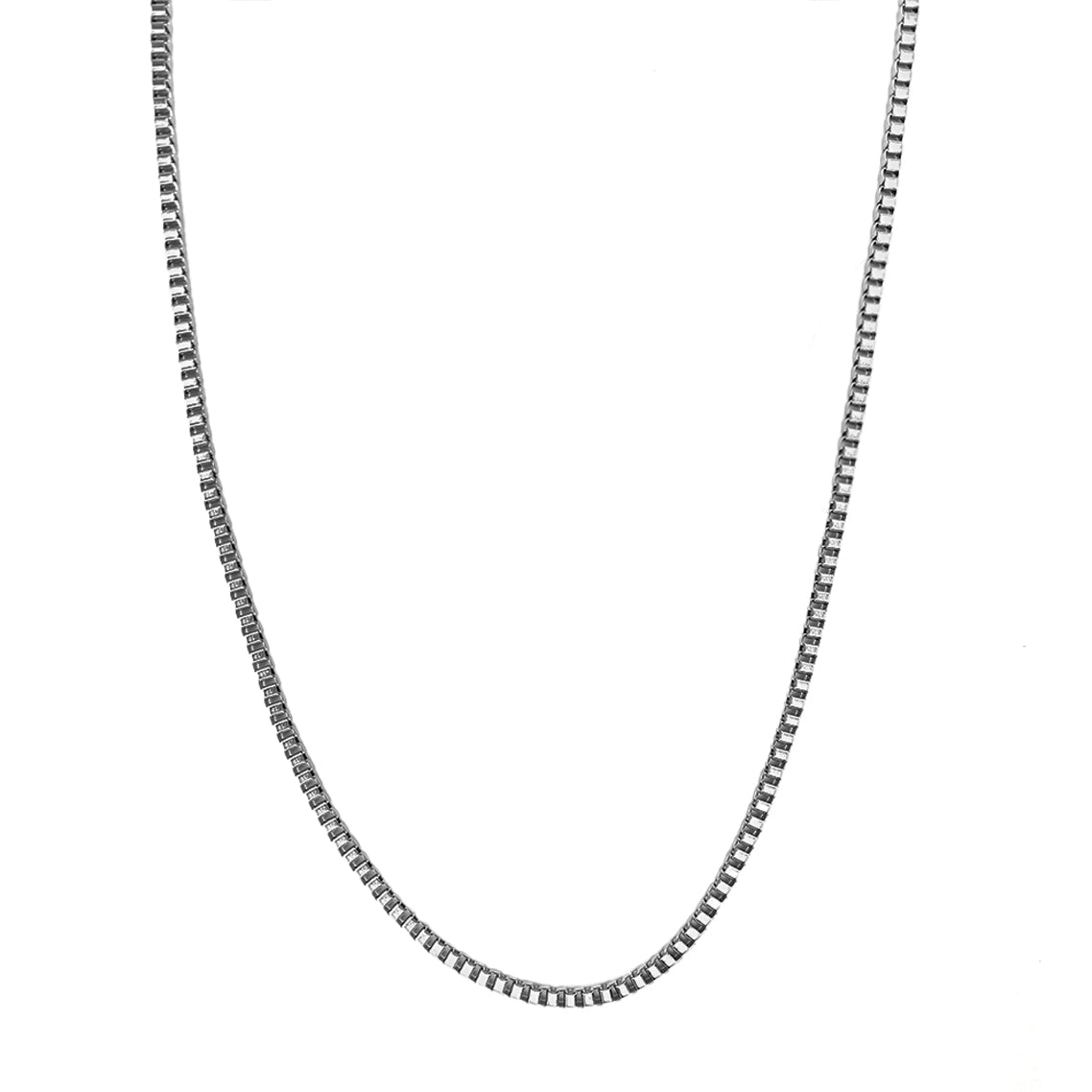 COLLAR CUBO PLATA | COL-24 PARA HOMBRE