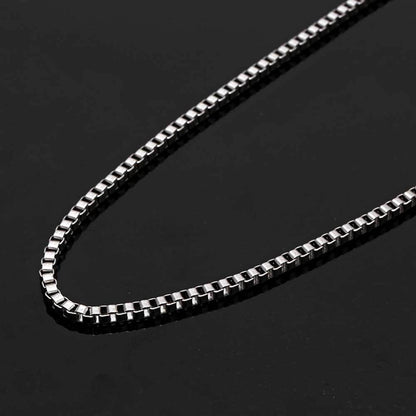 COLLAR CUBO PLATA | COL-24 PARA HOMBRE