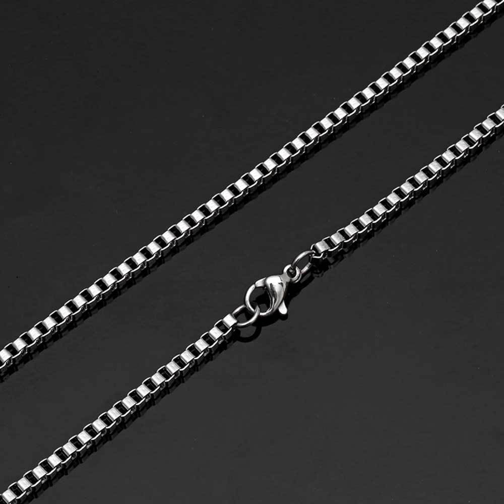 COLLAR CUBO PLATA | COL-24 PARA HOMBRE