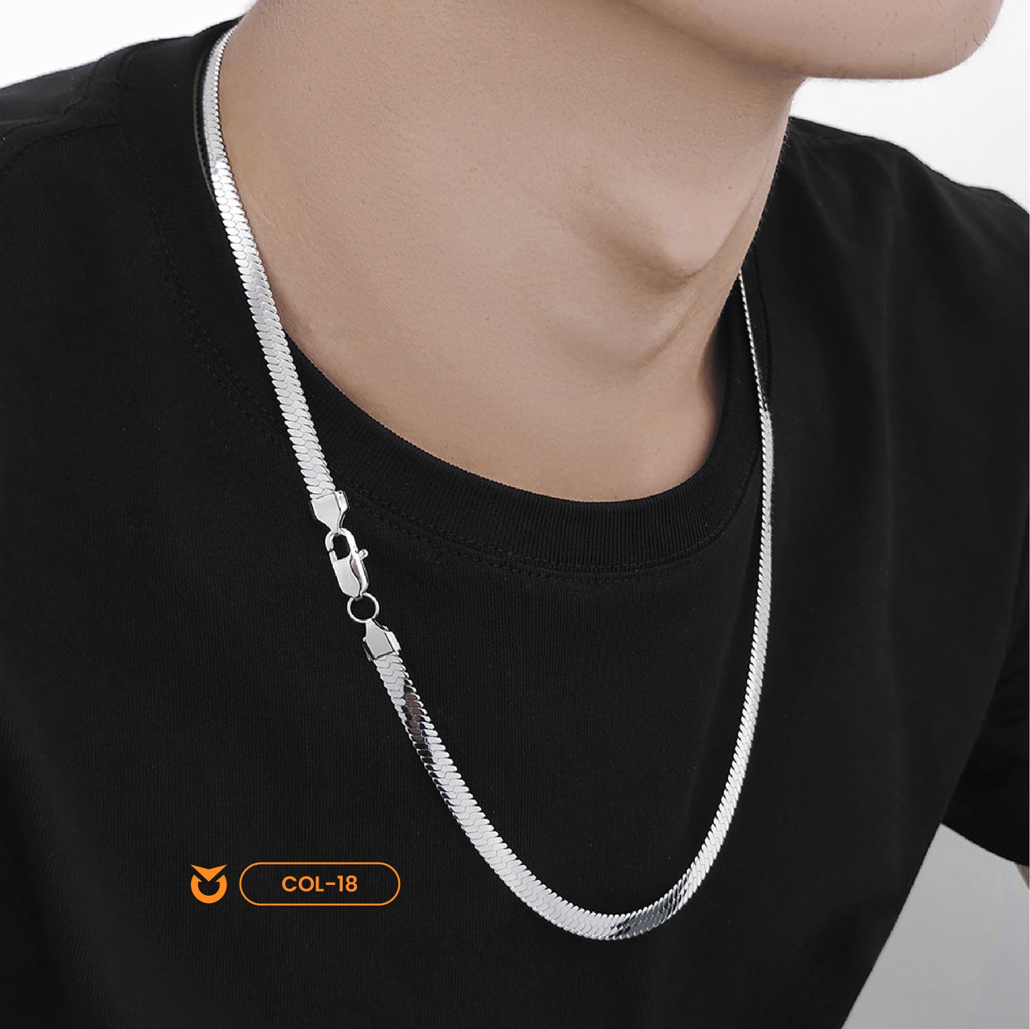 COLLAR ESPIGA PLANO - PLATEADO | COL-18 (6)