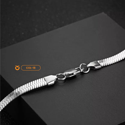 COLLAR ESPIGA PLANO - PLATEADO | COL-18 (7)