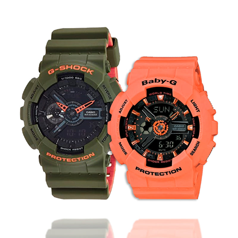RELOJ CASIO - PAREJA MELON