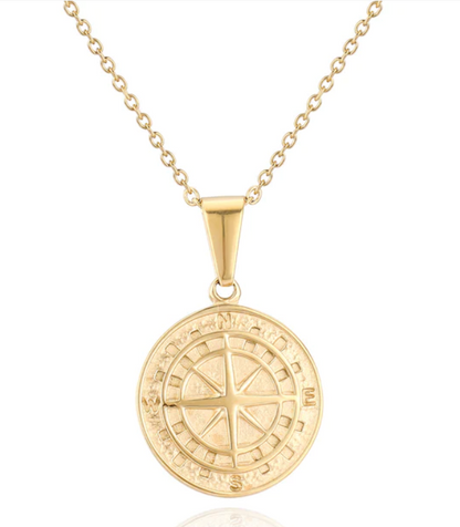 DIJE MAPS DORADO | SKU: DIJ-14 + ¡𝐆𝐑𝐀𝐓𝐈𝐒!  COLLAR MINIMAL